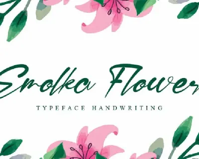 Emolka Flower Script font