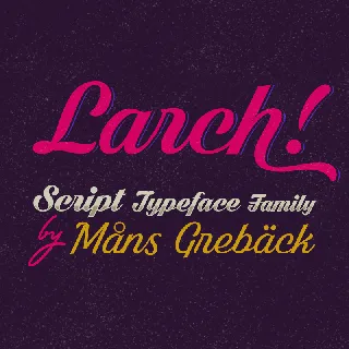 Dark Larch font
