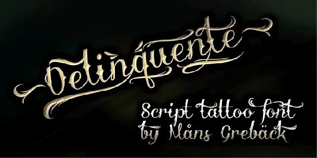 Delinquente font