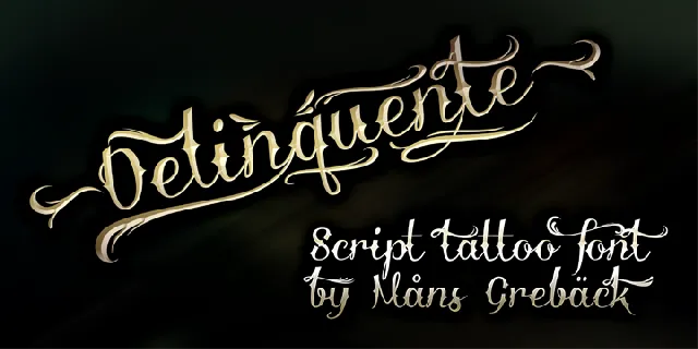 Delinquente font