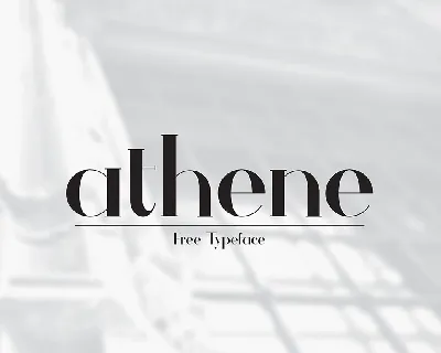 Athene font