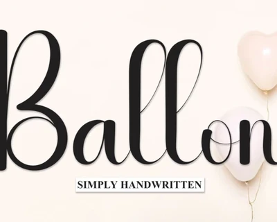 Ballon Script font