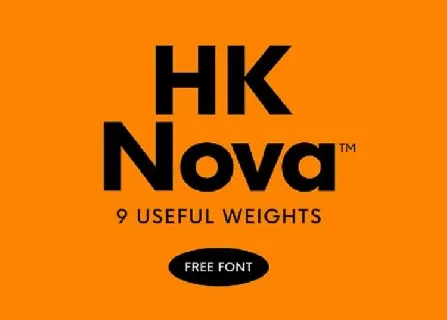 HK Nova Typeface Free font