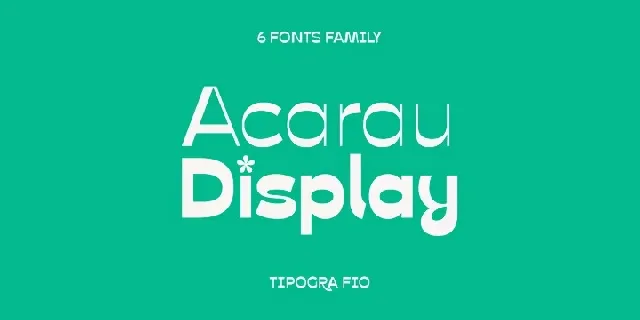 Acarau Display font