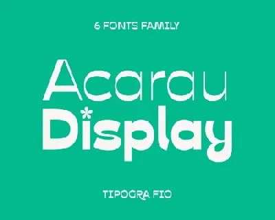 Acarau Display font