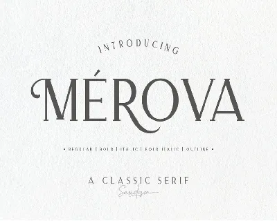 Merova font