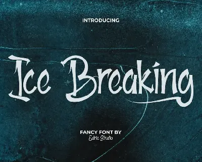 Ice Breaking font