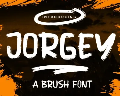 Jorgey Brush font