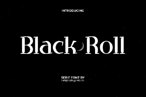 Black Roll font