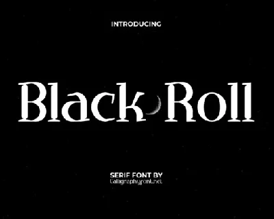 Black Roll font