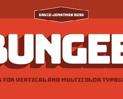 Bungee Inline font