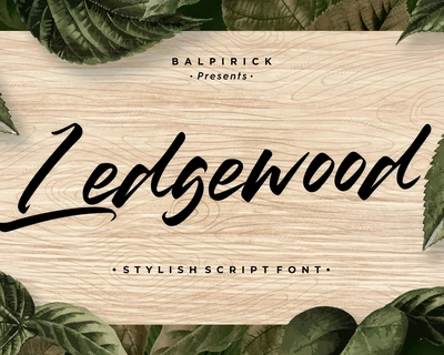 Ledgewood font