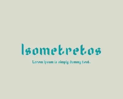 Isometretos font