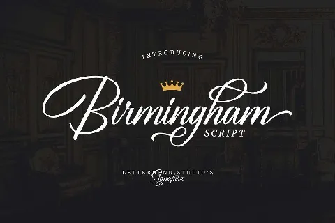 Birmingham Script Free font