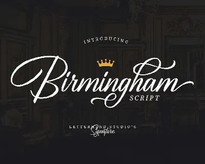 Birmingham Script Free font