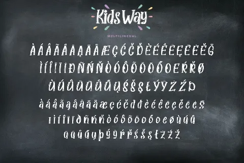 Kids Way Demo font