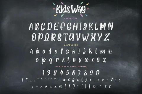 Kids Way Demo font