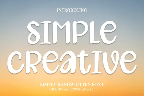Simple Creative Display font