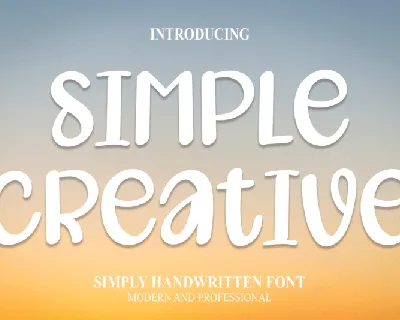 Simple Creative Display font