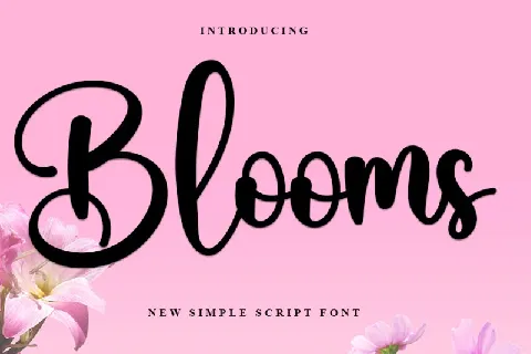 Blooms font