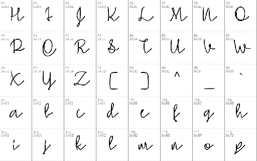 Simple Signature font
