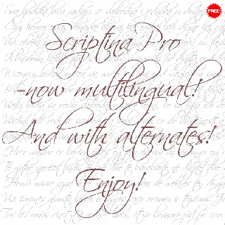 Scriptina Pro font