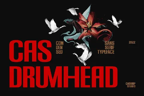 Cas Drumhead font