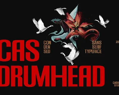 Cas Drumhead font