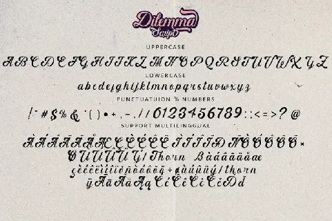 Dilemma font