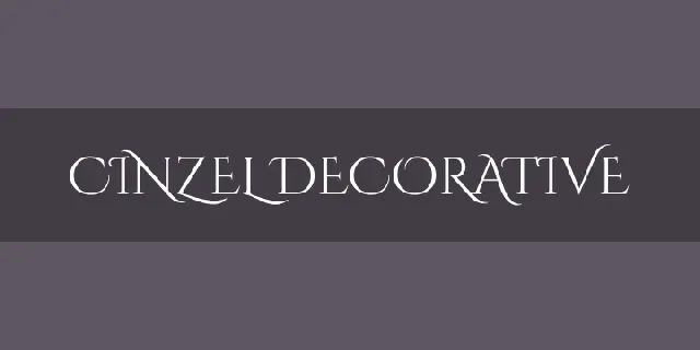 Cinzel Decorative Family font