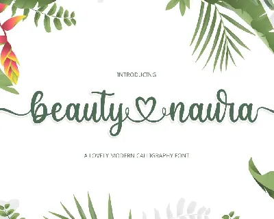 Beauty Naura font