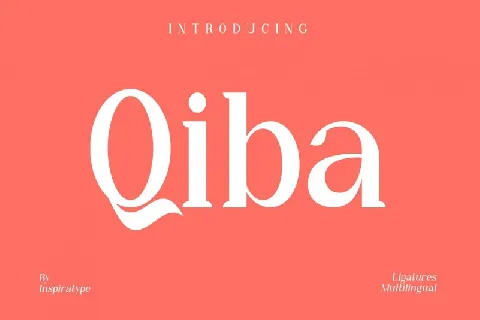 Qiba Serif font