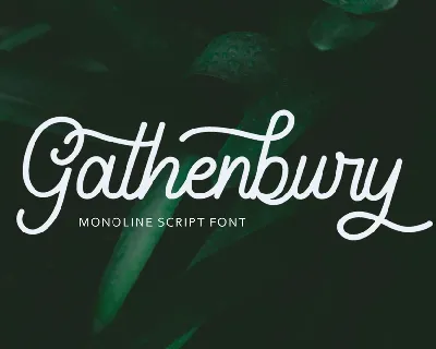 Gathenbury font