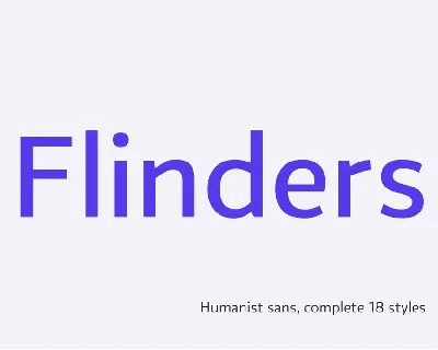 Flinders font