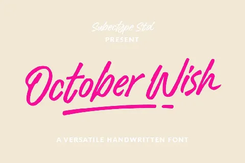 October Wish font