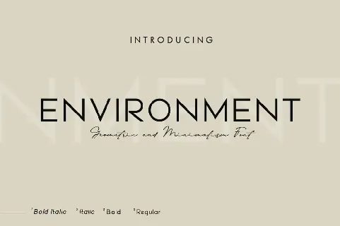 Environment font