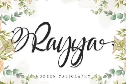 Rayya Modern Calligraphy font