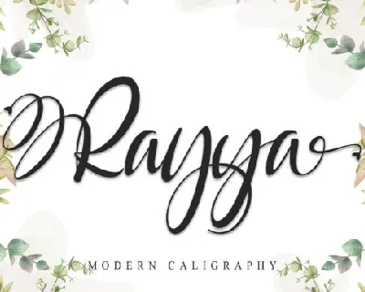 Rayya Modern Calligraphy font