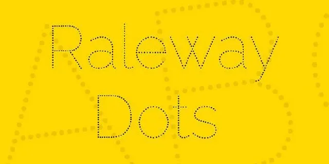 Raleway Dots font