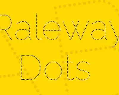 Raleway Dots font