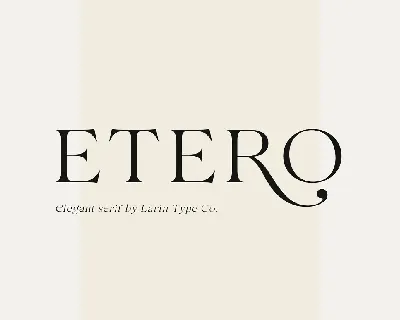 Etero font