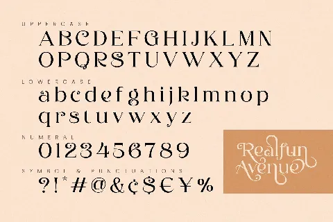 Realfun Avenue font