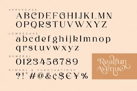 Realfun Avenue font