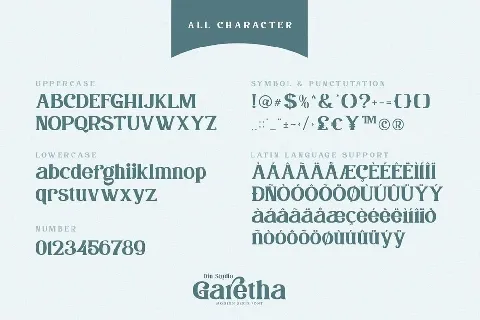 Garetha Modern Serif font