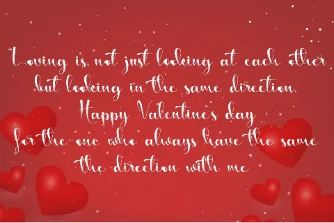 Sincere Valentine - PERSONAL US font