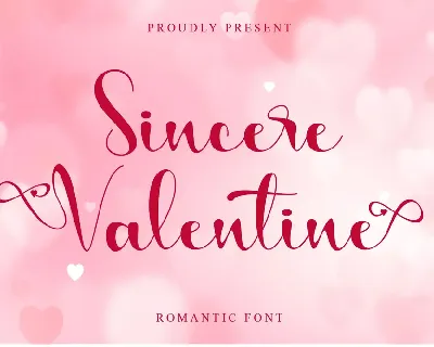 Sincere Valentine - PERSONAL US font