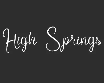 High Springs Demo font