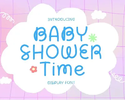 Baby Shower Time font