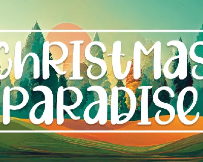 Christmas Paradise Script font