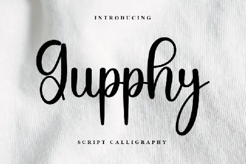 Gupphy font